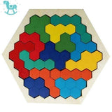 Wooden Casse-tête ™ | Puzzles hexagonal en bois pour enfant, LESZZUP, 