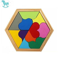 Wooden Casse-tête ™ | Puzzles hexagonal en bois pour enfant, LESZZUP, 